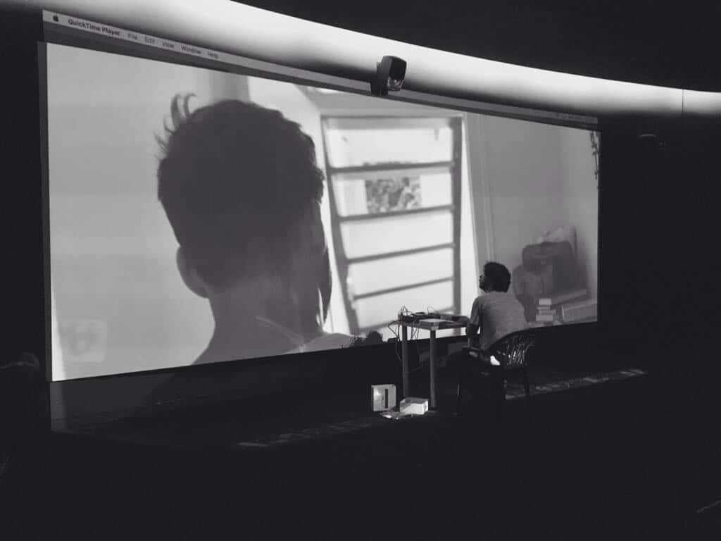 Audiovisual installation in exhibition space