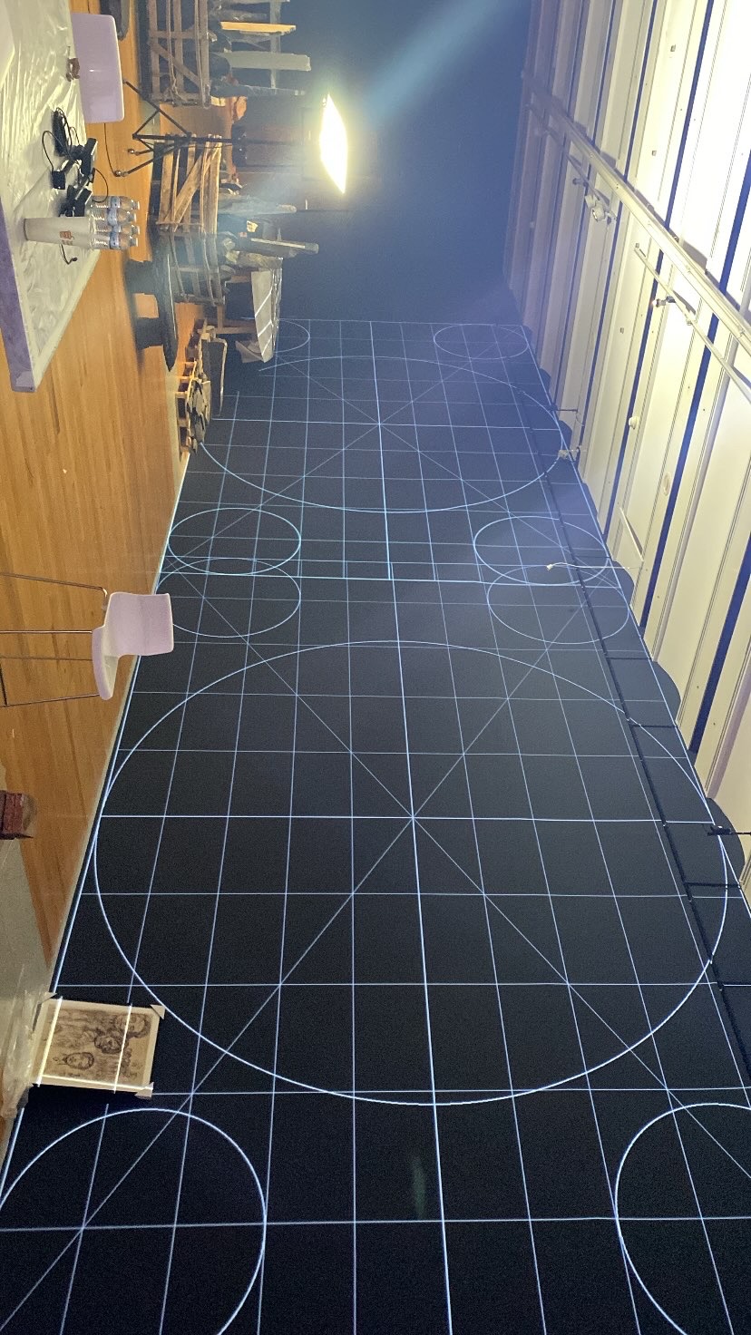 Projection work in an exhibition